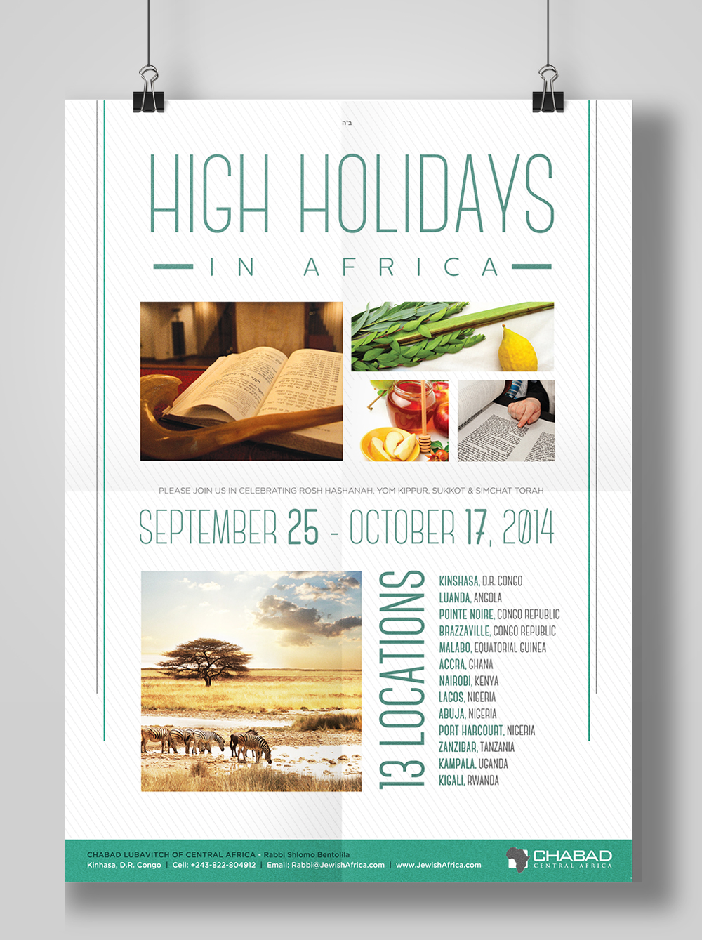 High Holidays - Chabad Central Africa